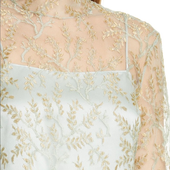 Adam Lippes chantilly layered lace blouse